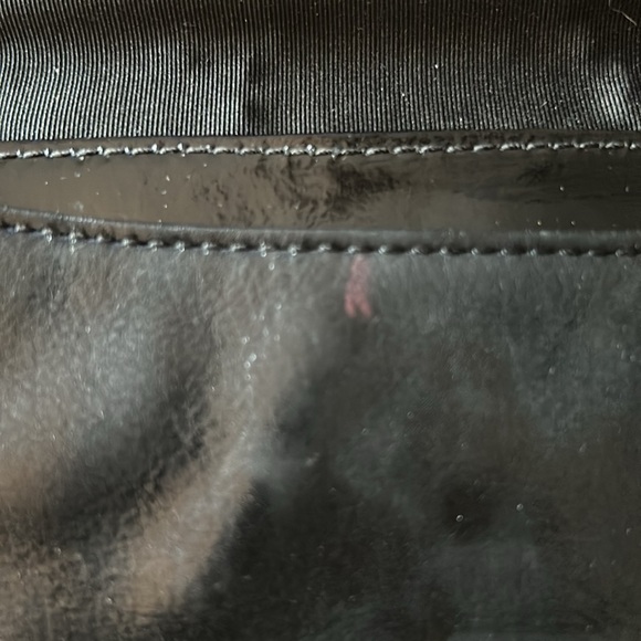 Cole Haan Black Leather Chain Link Bag - Picture 4 of 6